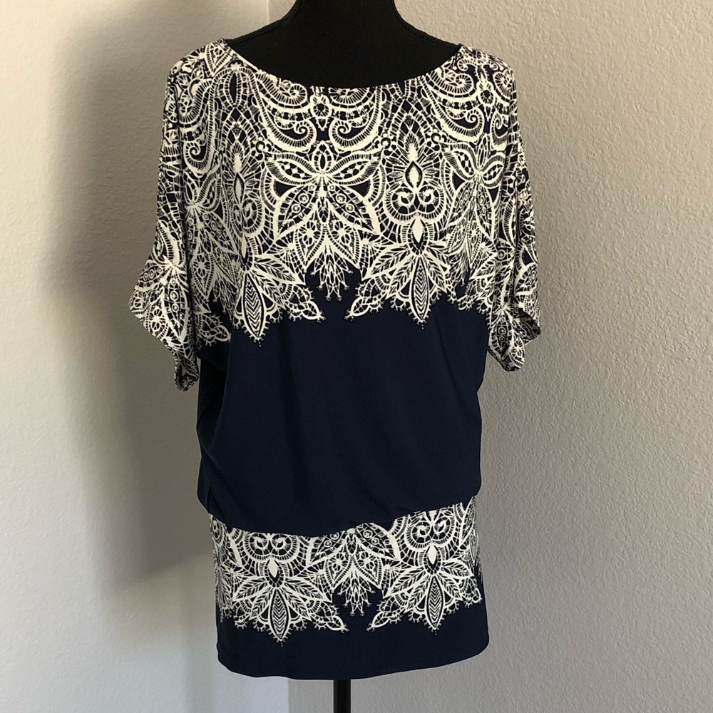 Blue paisley Party Dress